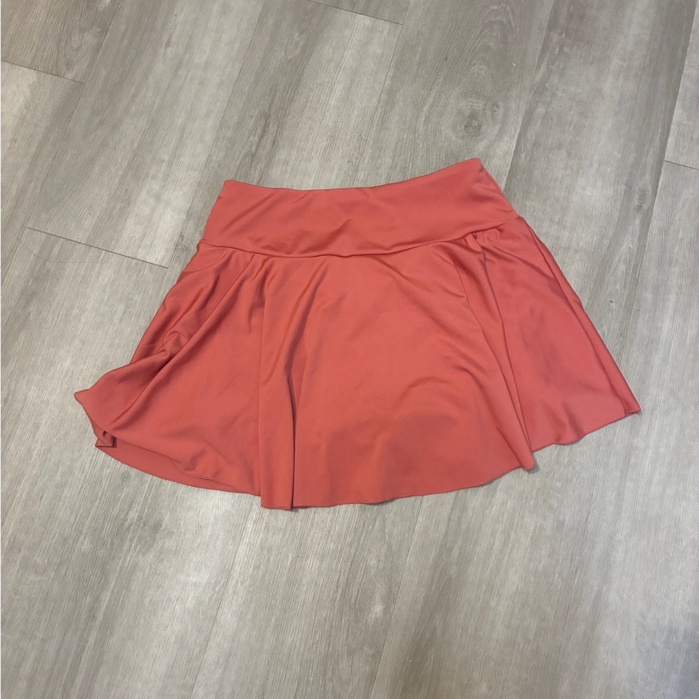 Women's Blush Pink Coral Skater Skort Skirt Large
